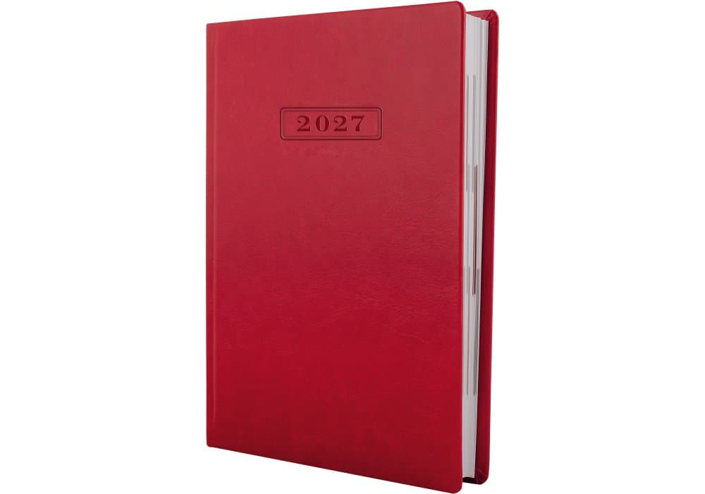 Ежедневник А5 Optima датированный 2027 Nebraska красный O25233-03