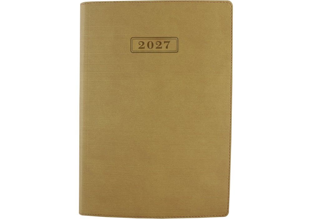 Щоденник А5 Optima, датований 2027 Stripe бежевий O25285-66
