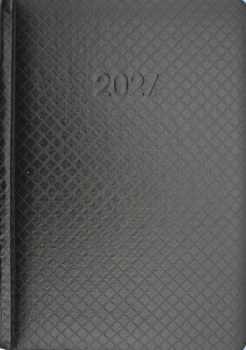 Щоден. А5 "Economix" дат2027 Клітинка чорний №E21609-01(20)