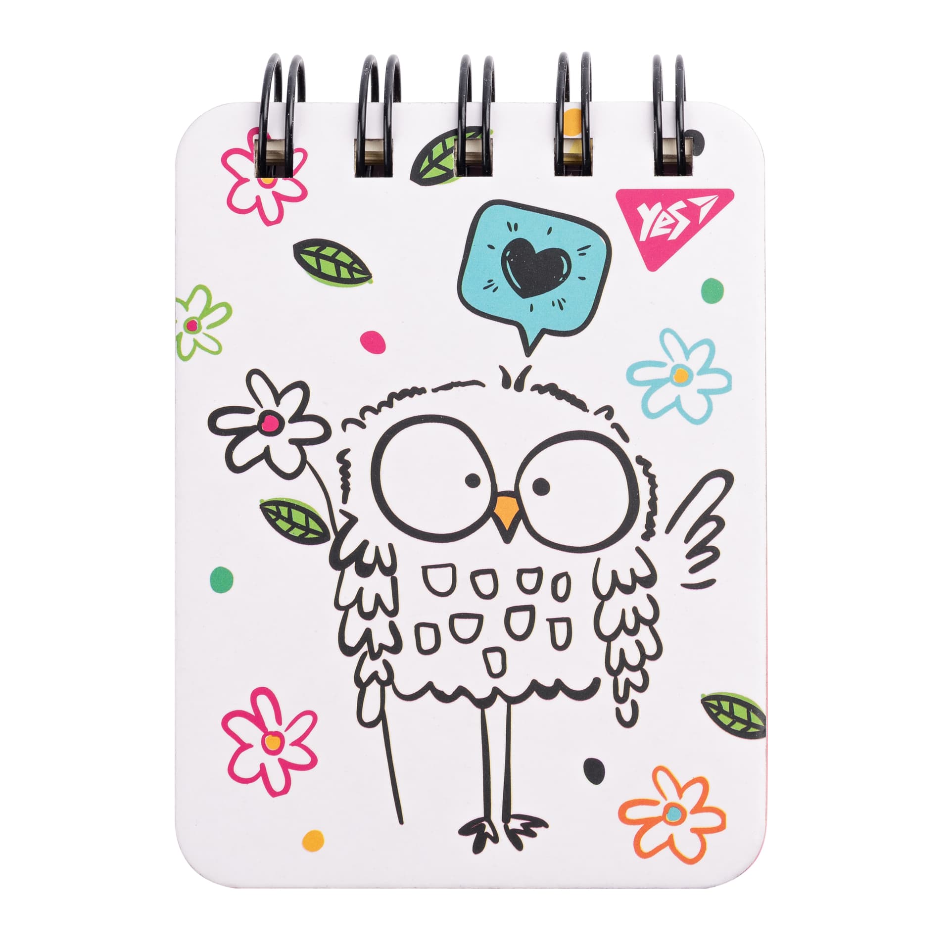  Блокнот на пружині A7 100 аркушів лінія Sketch animal. Owlt, пластикова кишеня (25) (50) №681824 Yes