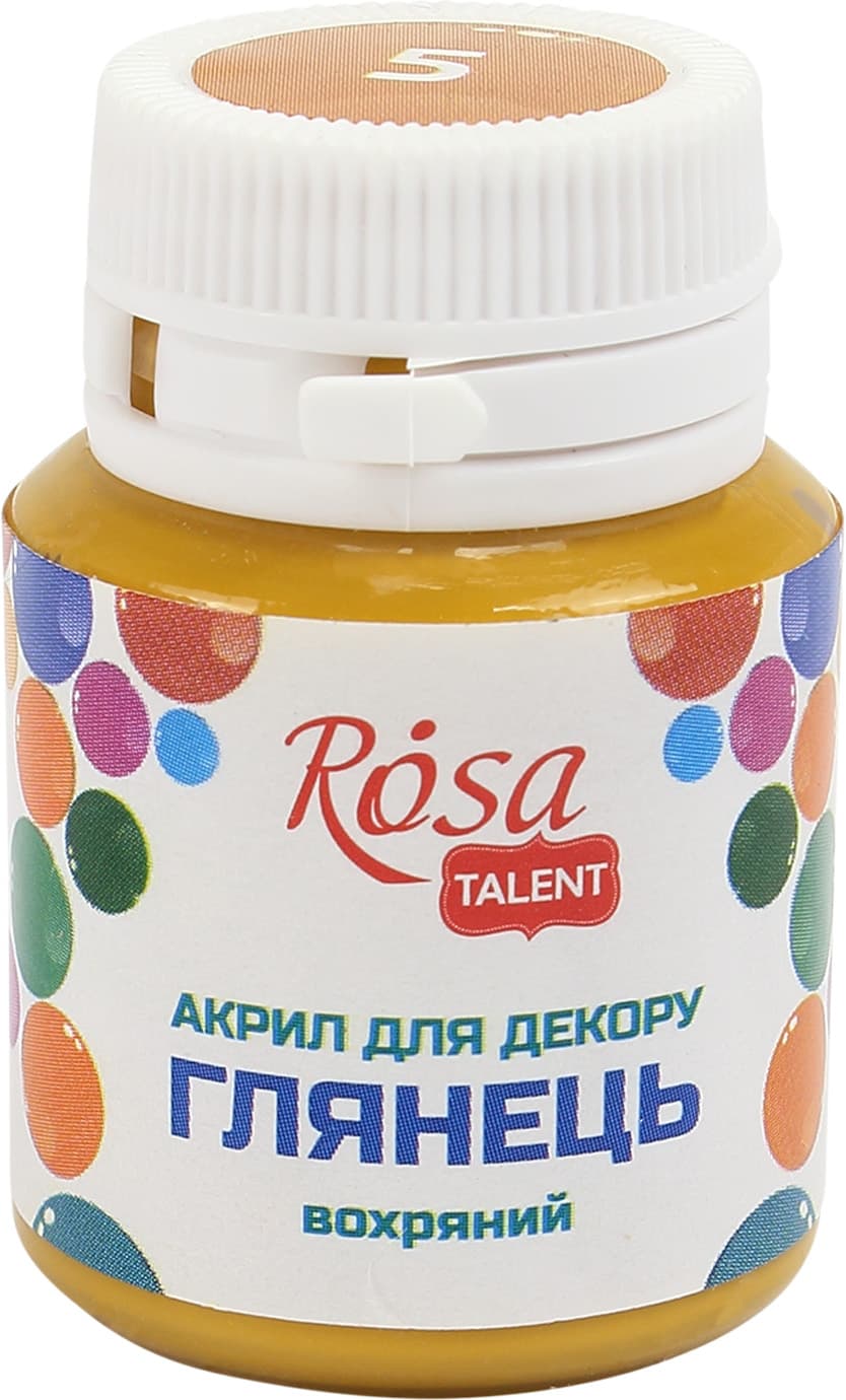 Акрил для декору Rosa Studio 20мл глянцевий вохряний 21005/2561
