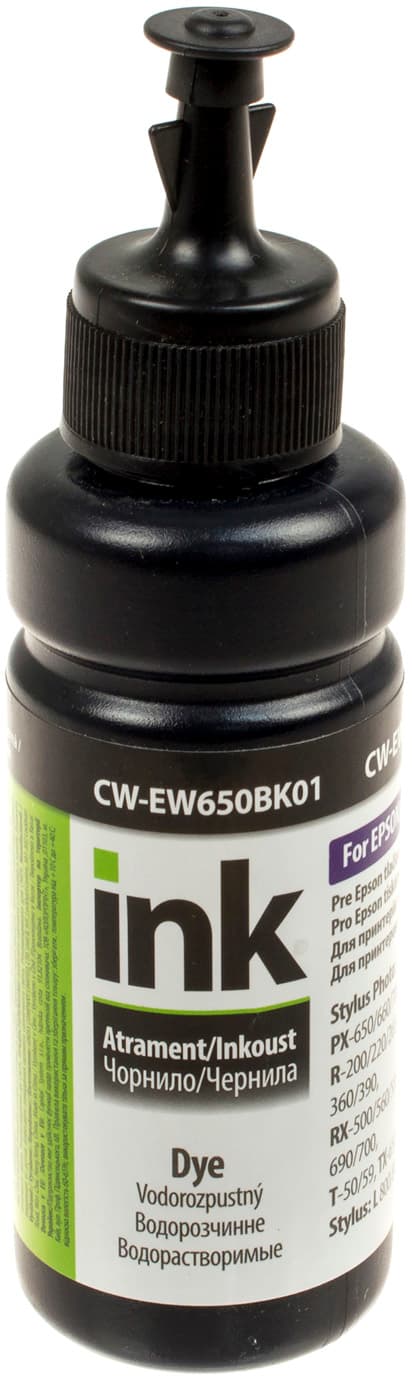 Чернила ColorWay Epson TX650/EW650Bk 100мл black