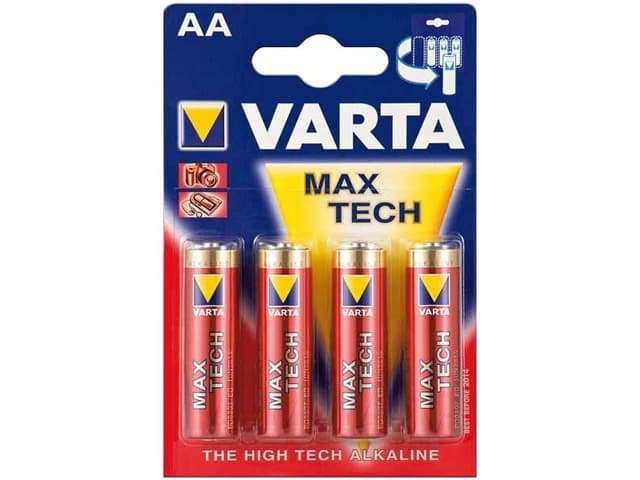 Батарейки Varta maxi tech longlife max power LR-06 блістер 4 шт (20) (100)