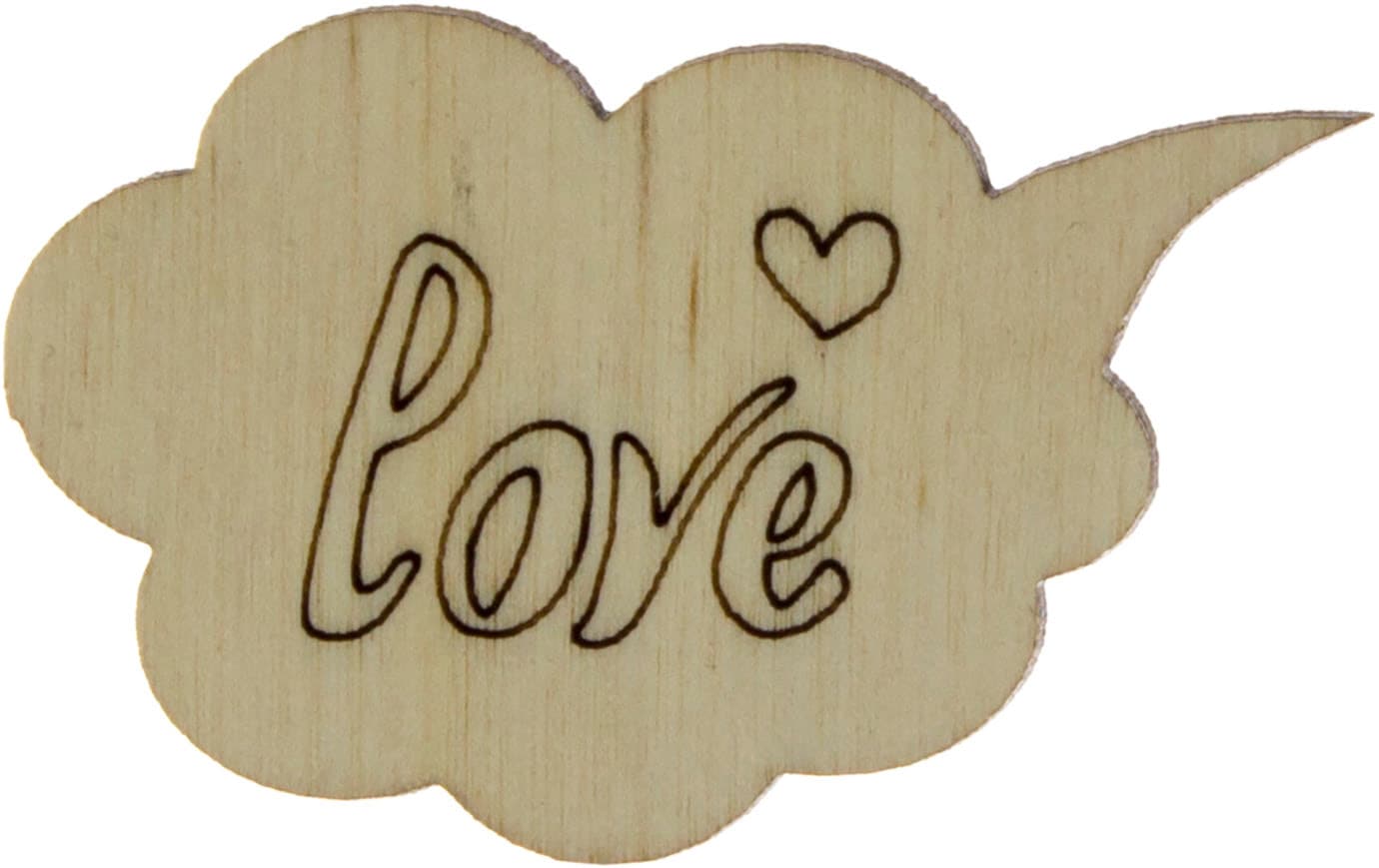 Заготовка фанера Облако Love 4х6 см (5)