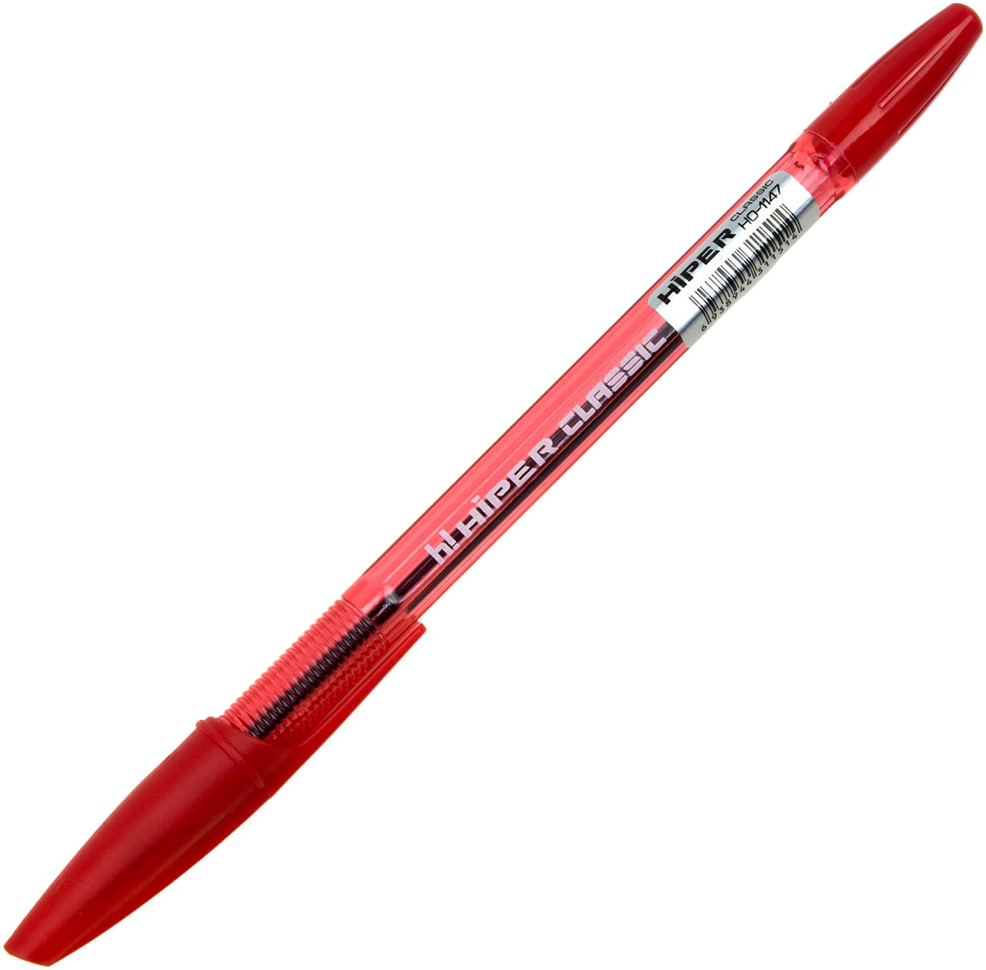 Ручка масляная Hiper Сlassic 1 мм красная (50) (1000) (4000) HO-1147