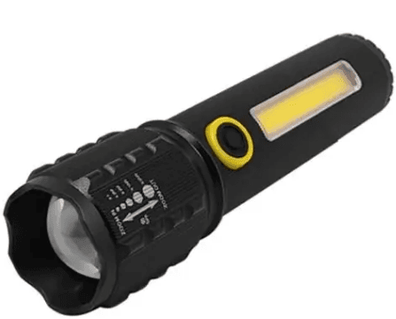 Ліхтар акум. метал. ЗП microUSB,zoom, камуфляж, в боксі,3режими №C71-P50+COB(60)