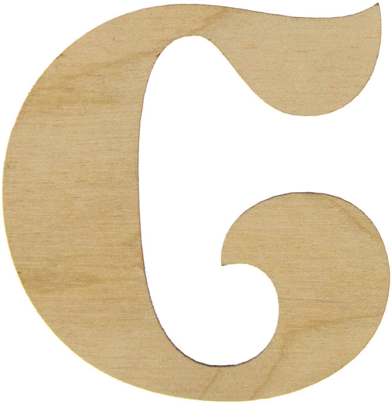 Буква английская 6см C фанера (5)