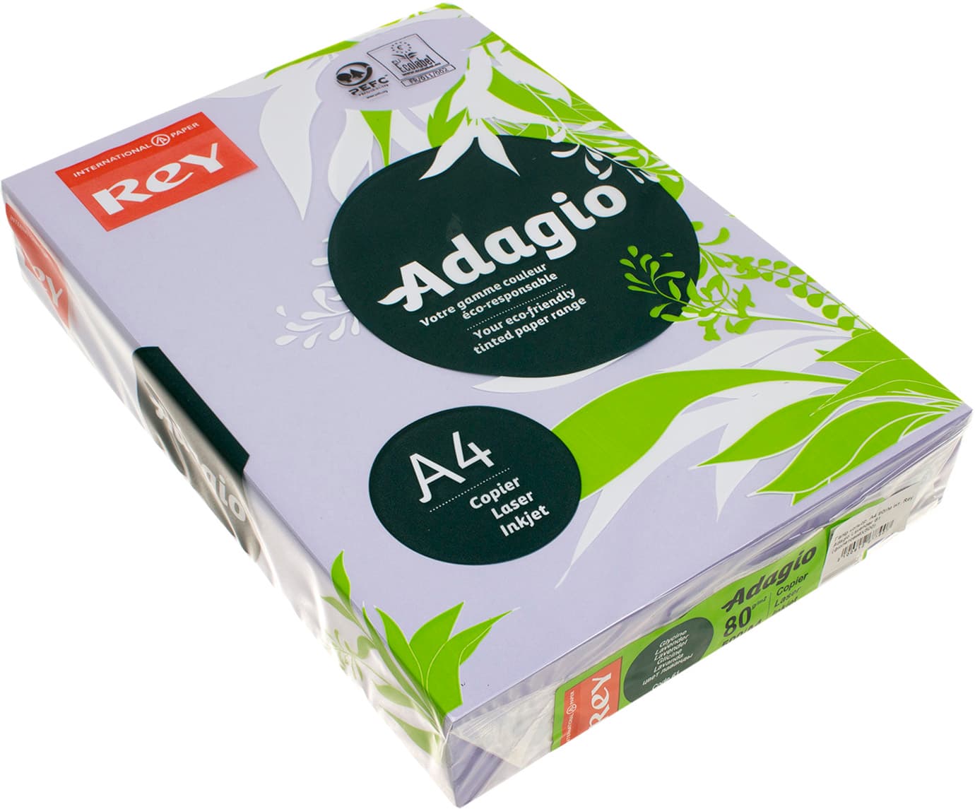 Папір кольоровий А4 80г/м2 інтенсив Rey Adagio Lavender 61 фіолетовий (500)