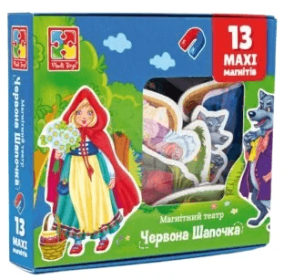 Гра на магнітах "Магнітний театр. Червона шапочка",укр. №VT3206-52(12)
