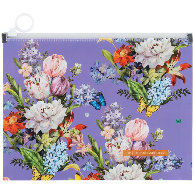 Папка "Axent" №1498-35-A OS Summer А5+ zip-lock,на молн.(12)
