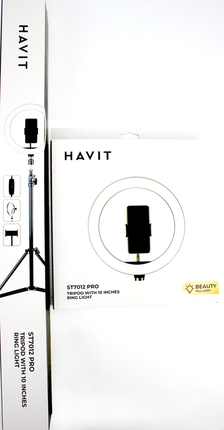 Селфі-трипод+світлодіодне RGB кільце Havit №HV-ST7026