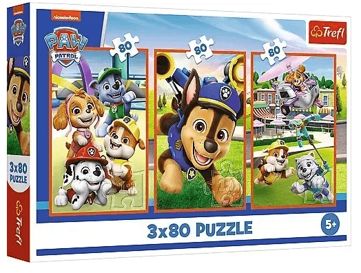 Пазлы Trefl 3x80эл. Paw patrol Собачья банда №34886