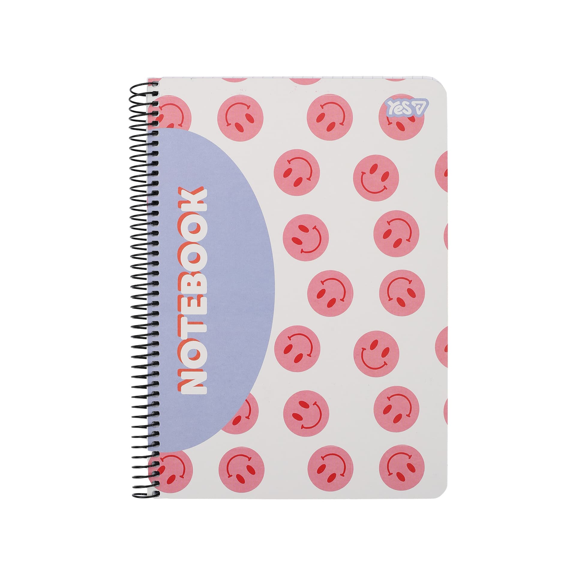 Блокнот пруж. бок А5 80арк. кліт. крафт Smiley and Flowers №152294/Yes/(60)