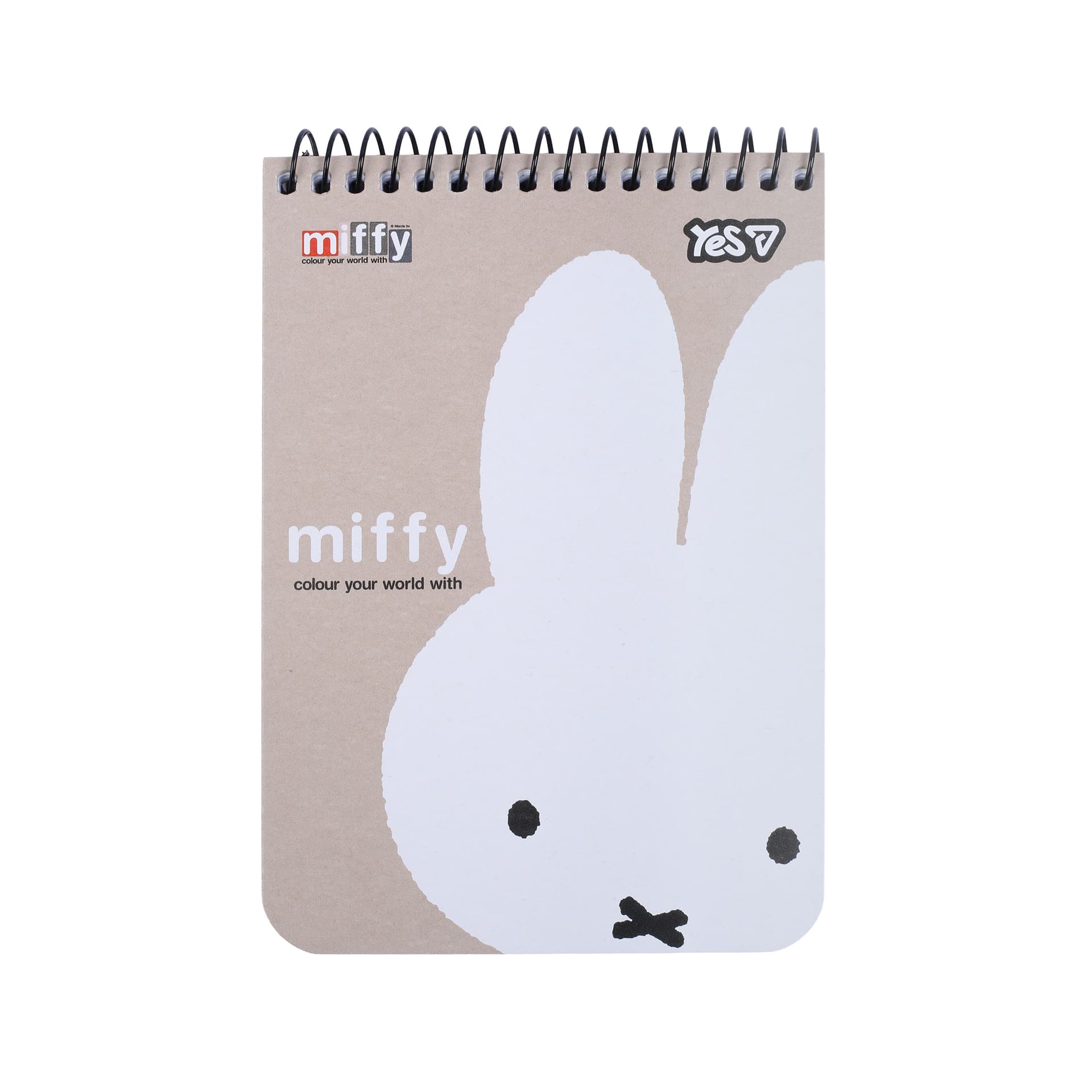 Блокнот пруж. верх. А6 80л. клет. карт. Miffy №152273/Yes/