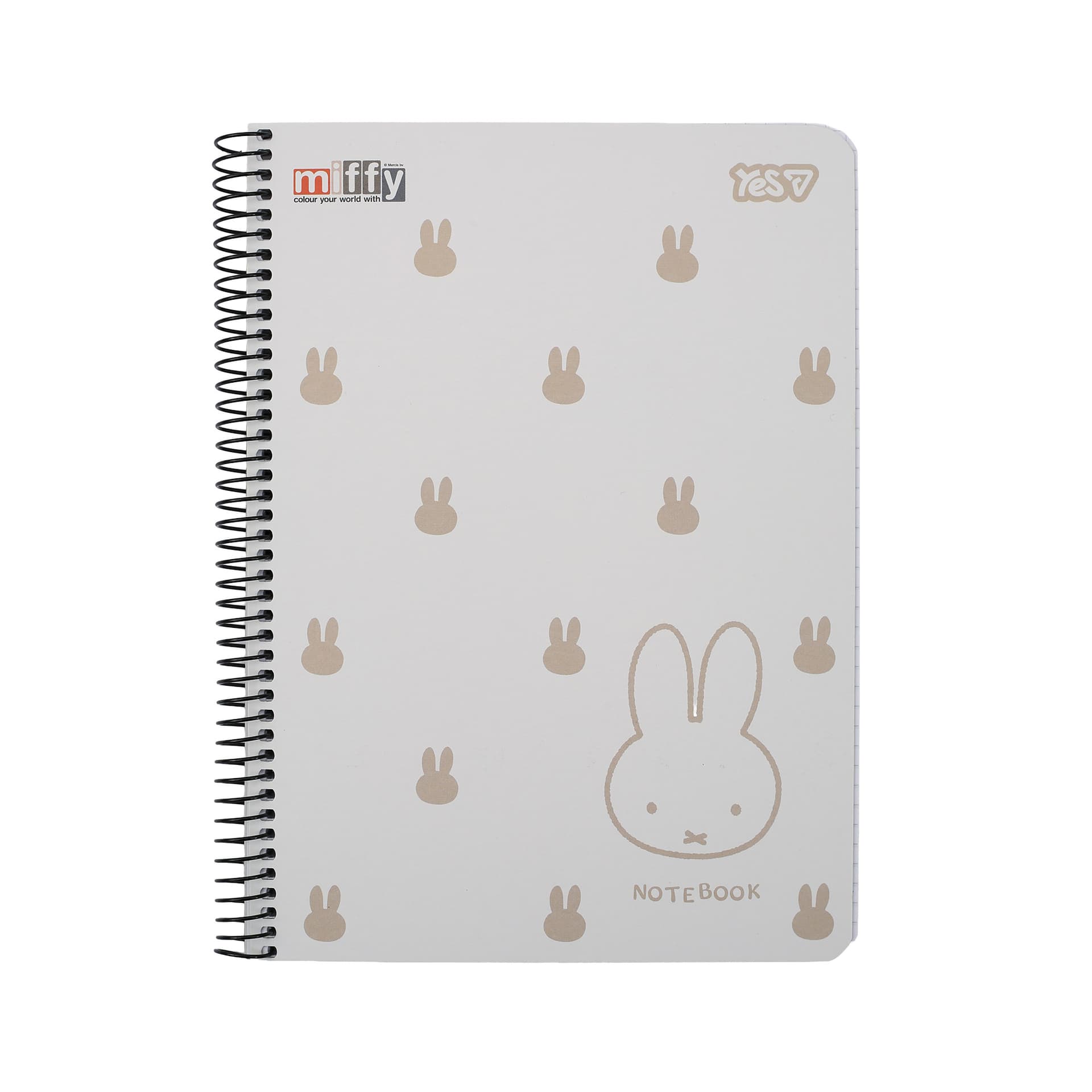 Блокнот пруж. бок А5 80арк. кліт. крафт Miffy №152272/Yes/(60)