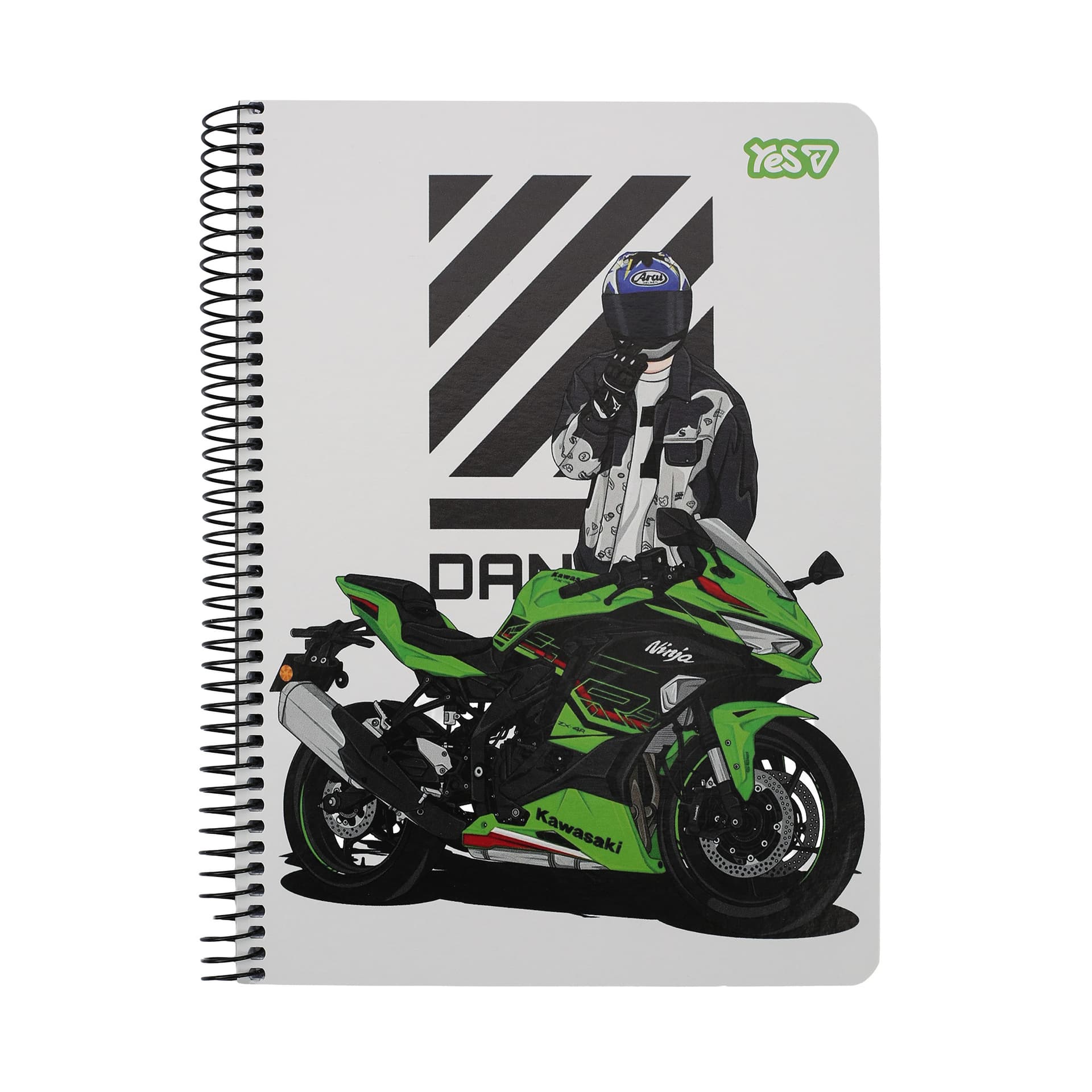 Блокнот пруж. бок А5 80арк. кліт. крафт Moto №152299/Yes/(60)