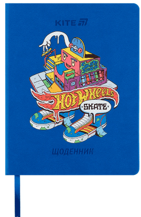 Дневник шк. А5 "Kite" №HW25-264 Hot Wheels тв.обл.(18)(36)