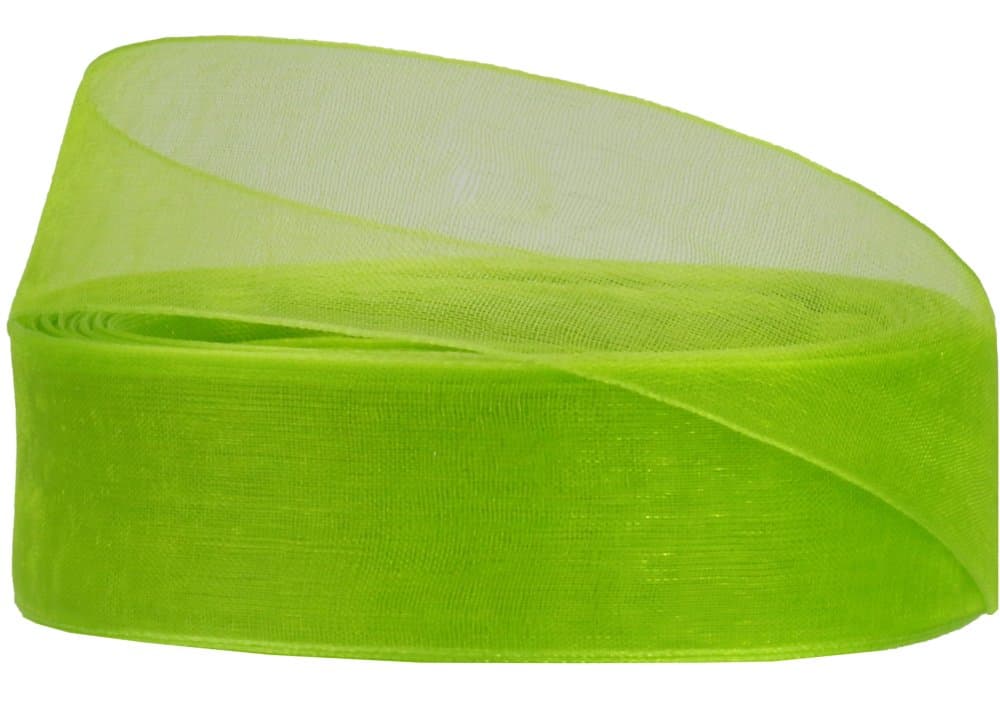 Стрічка органза "Maxi" 2,5смх22,86м салатовий №MX62530-1098