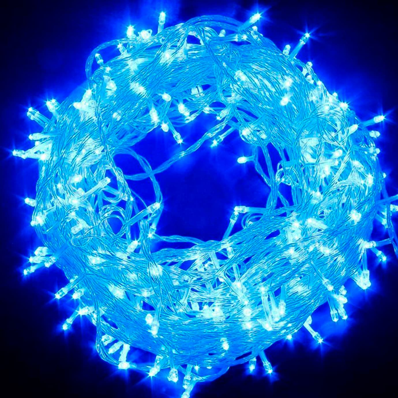 Гірлянда електрич. "String" 500LED неон. жов.-син.,прозор. провід L-30м №K-113/1150-26