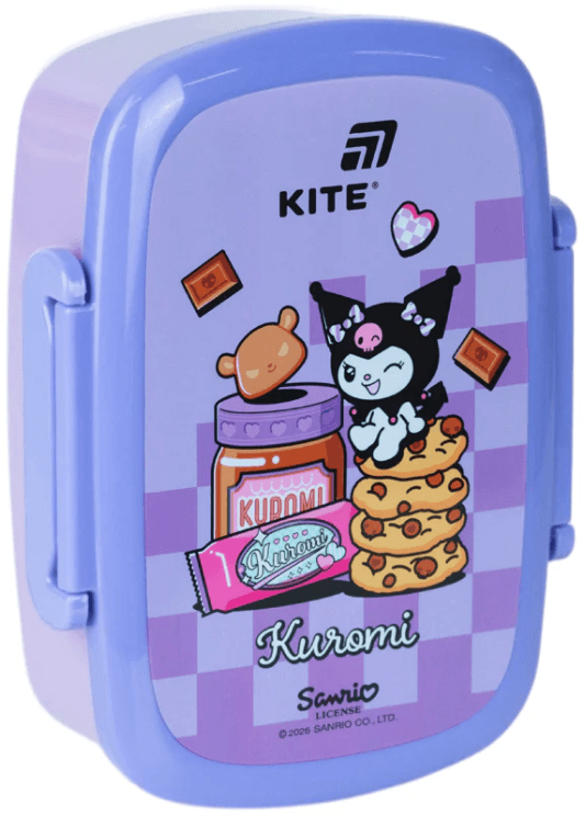 Ланч бокс пласт. "Kite" 750мл Kuromi с наполнением №HK26-163-2