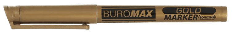 Маркер "Buromax" №BM.8709-23 GOLD 1-2 мм, золотий