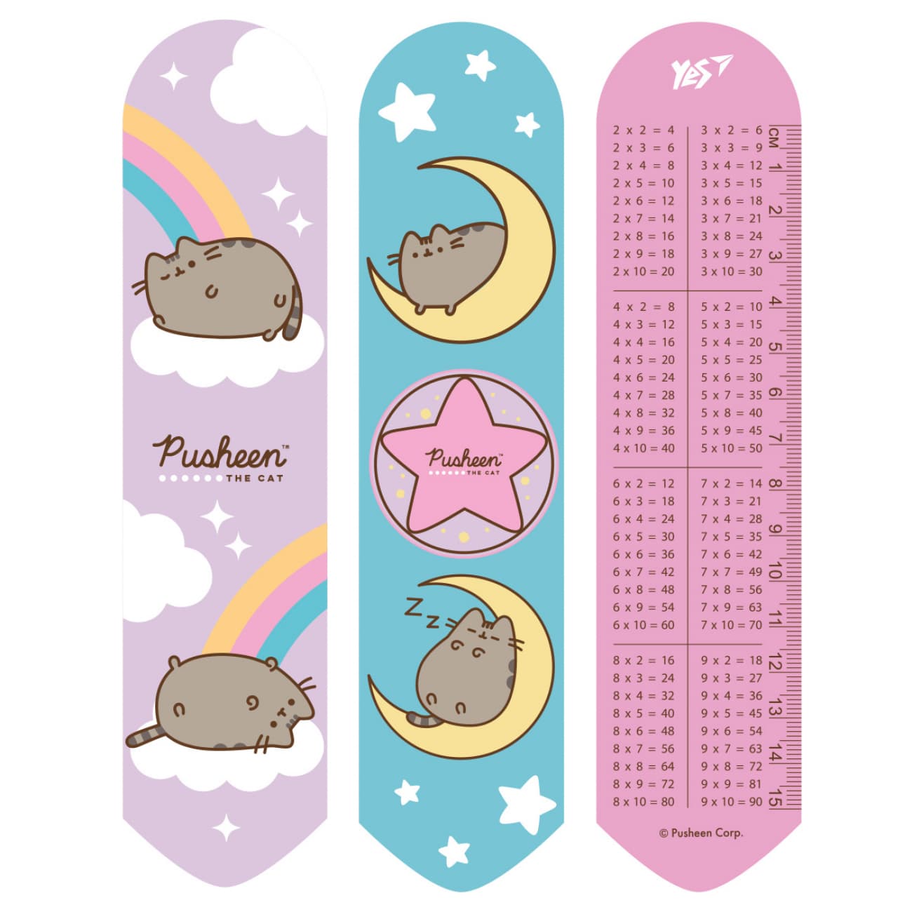 Закладка "Yes" №708133 Pusheen rainbow 2D(10)(100)