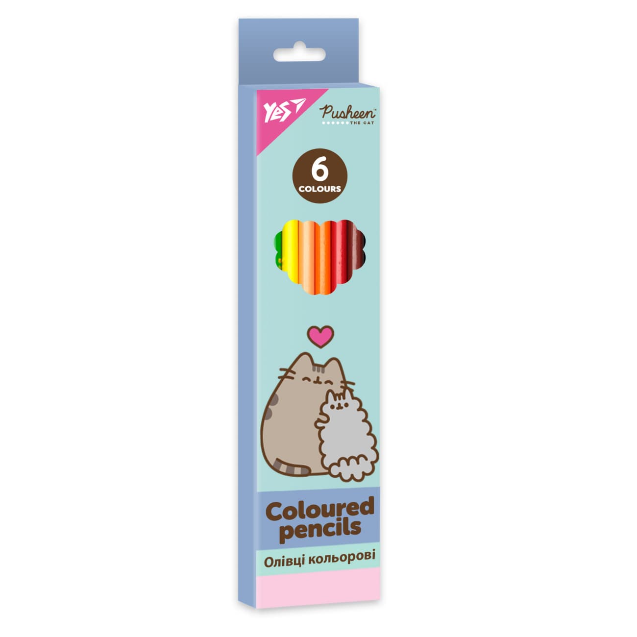 Олівці кольор. 6 кольор. "Yes" №290759 Pusheen(12)