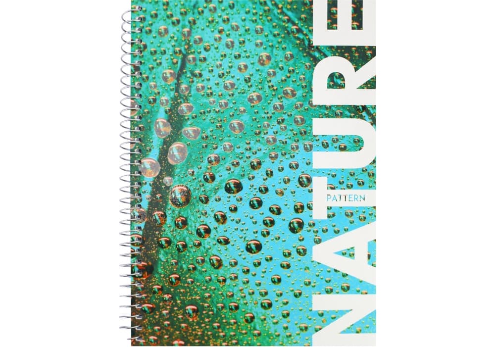 Блокнот пруж. бок. А5 80л. клет. карт. "Optima" Nature №O20332-06(5)(50)