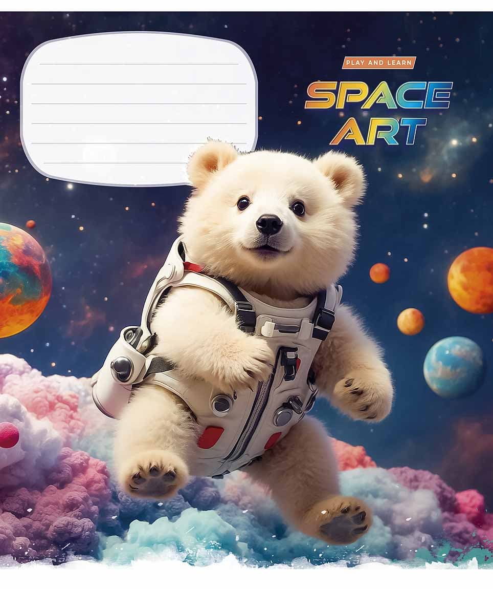 Зошит 12арк. кліт. Star "Space Ar" ВД-лак №012-3406K(30)(360)