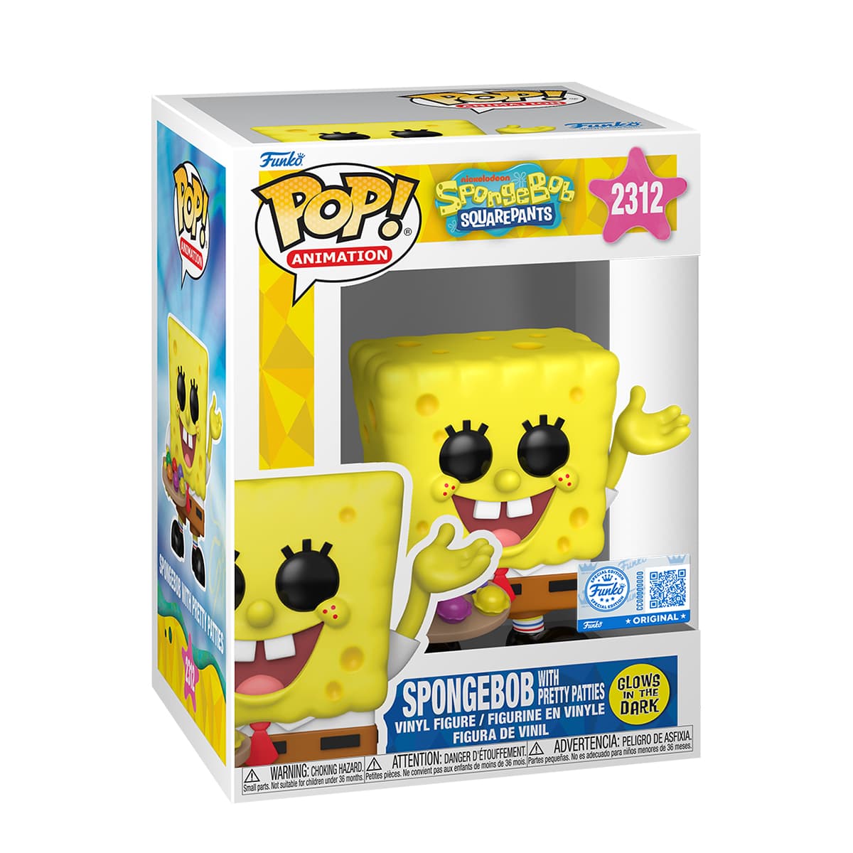 Фігурка FUNKO POP!cерії "Губка Боб Квадратні Штани" ГУБКА БОБ З КРАБСБУРГЕРАМИ/Кідді Світ/