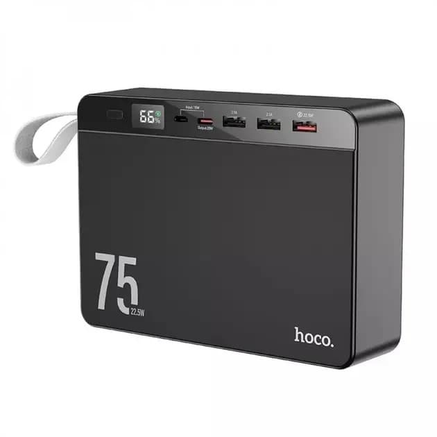 УМБ Hoco Power Bank 75000mAh 22.5W швидка зярядка black №J194