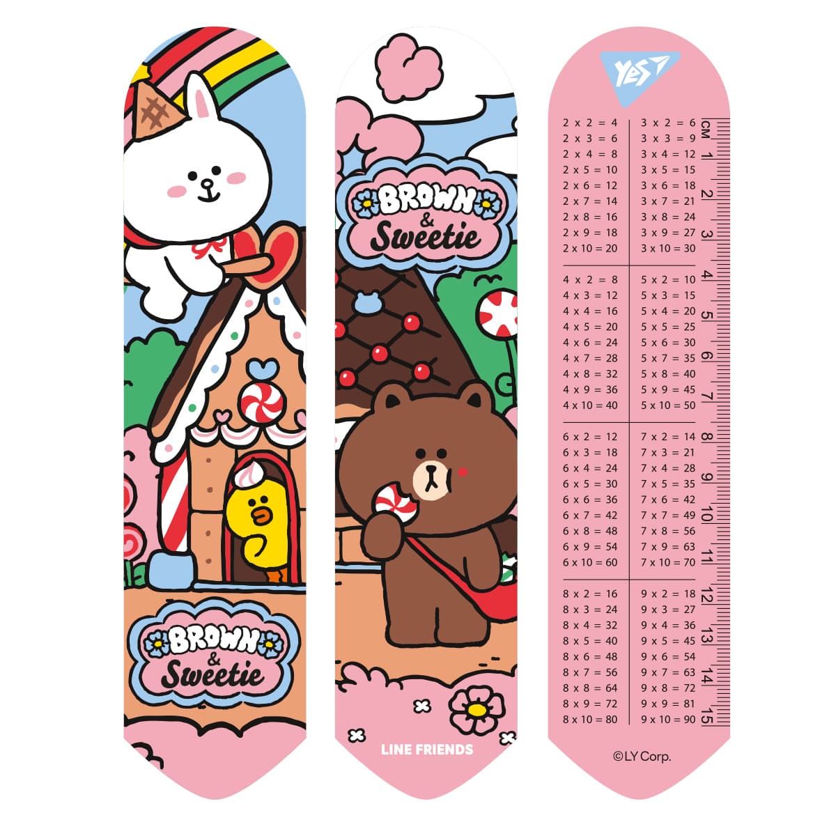 Закладка "Yes" №708135 "Line Friends heroes" 2D(10)(100)