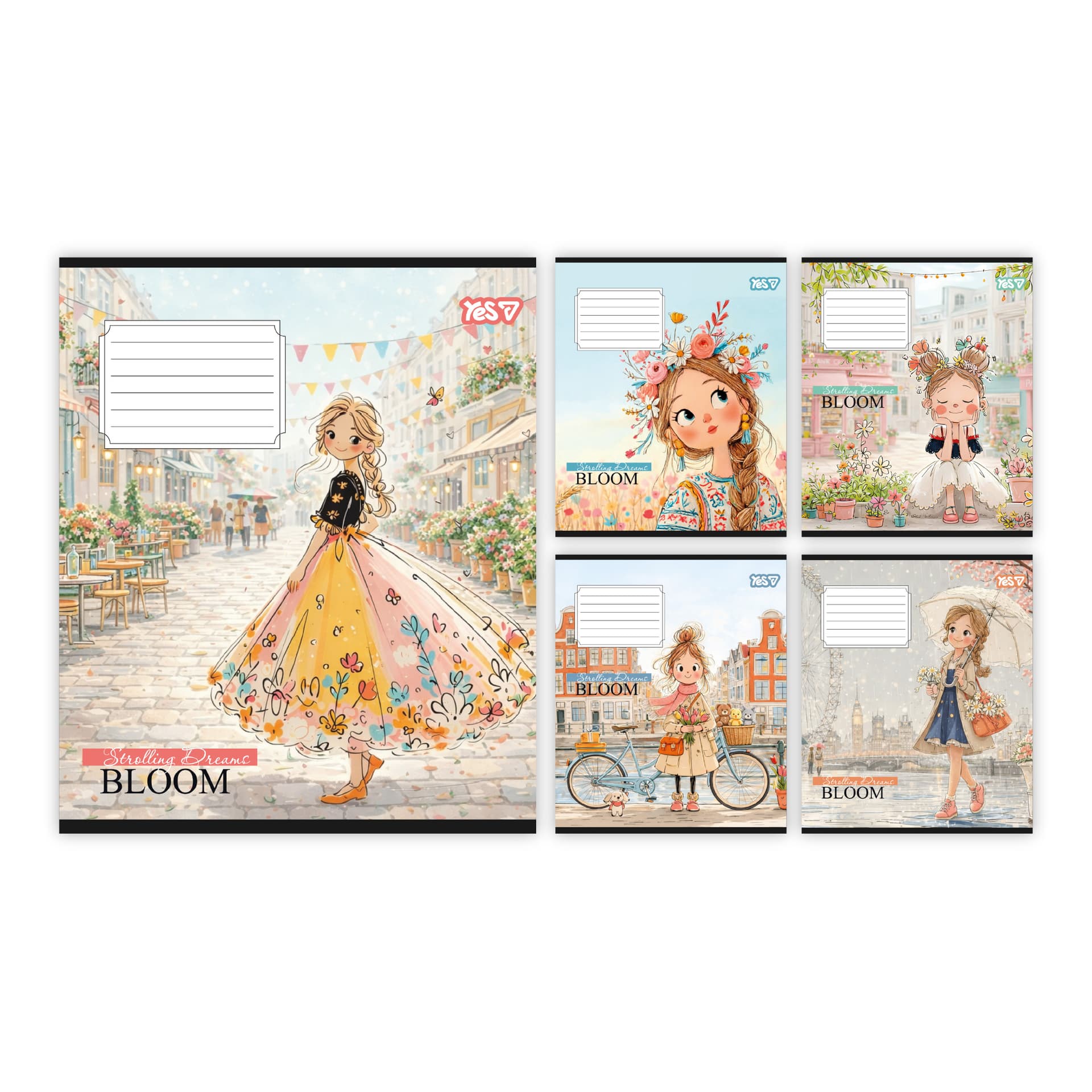 Зошит 12арк. кос.лін. YES Strolling dreams №768696(25)(500)