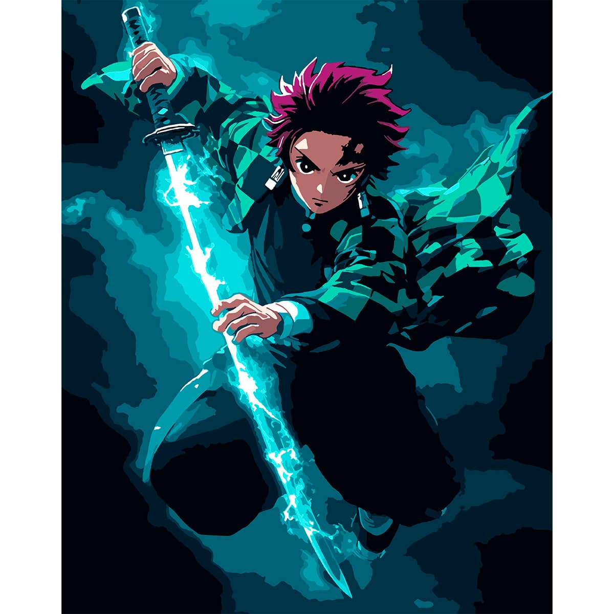 Картины по номерам "Santi" Demon Slayer. Tanjiro Kamado 40х50см №954418