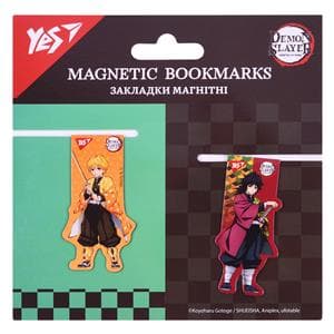 Закладка магнит. "Yes" №708280 Demon Slayer 2шт(1)(10)(50