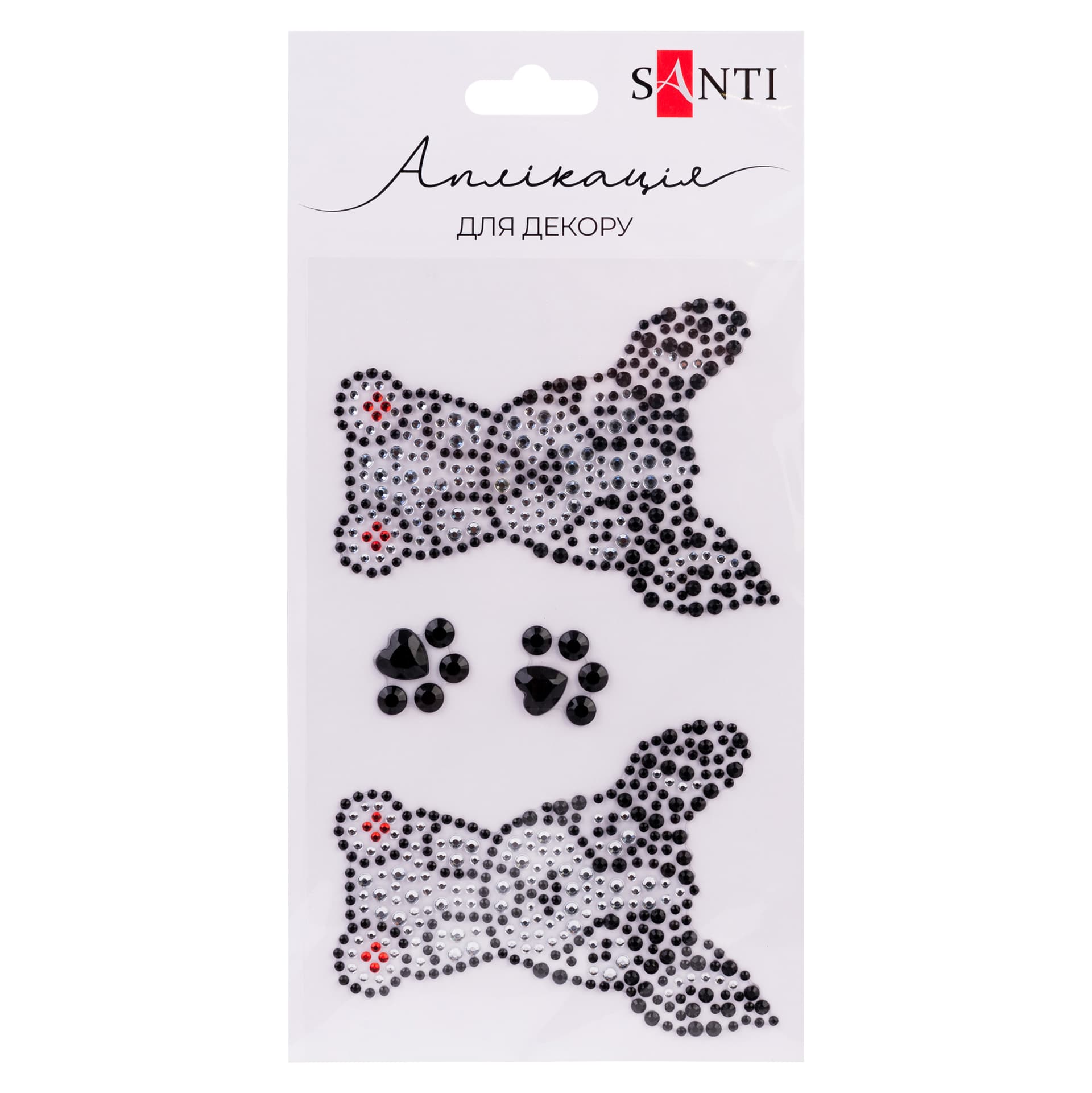 Аппликация из страз самокл. "Santi" Puppies 9,5х15,5см №742988(10)